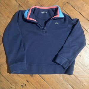 Vineyard Vines Boys Navy Quarter Zip